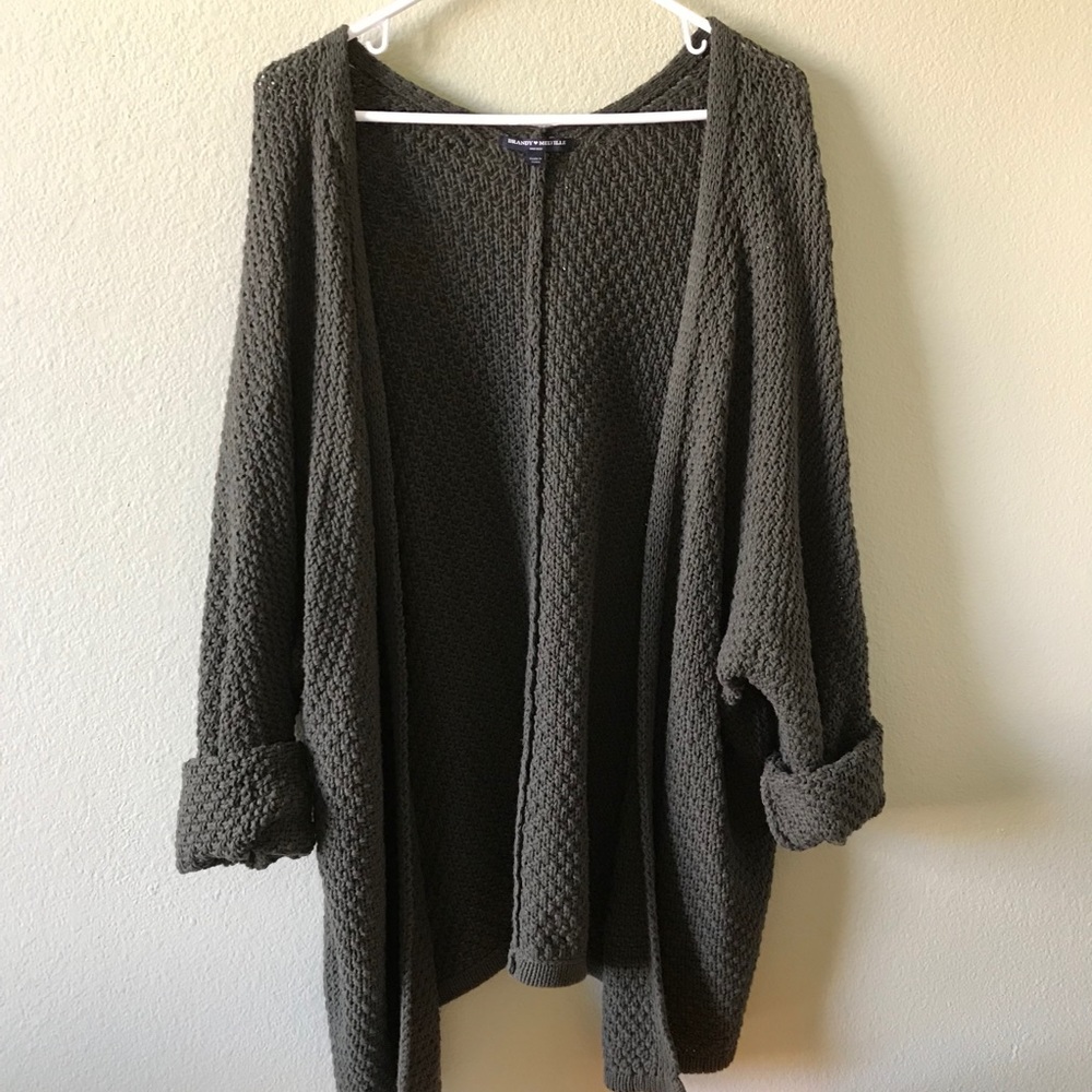 Brandy Melville Olive Caroline Cardigan